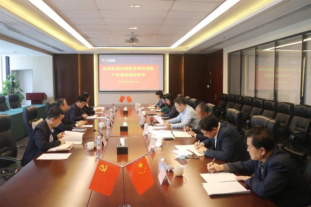 市国资委副主任谢红兵一行到产发团体展开党建任务调研